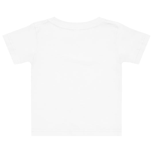 Baby wearing white FAFO flag tee — patriotic baby gift FAFO apparel flag and family outfitters