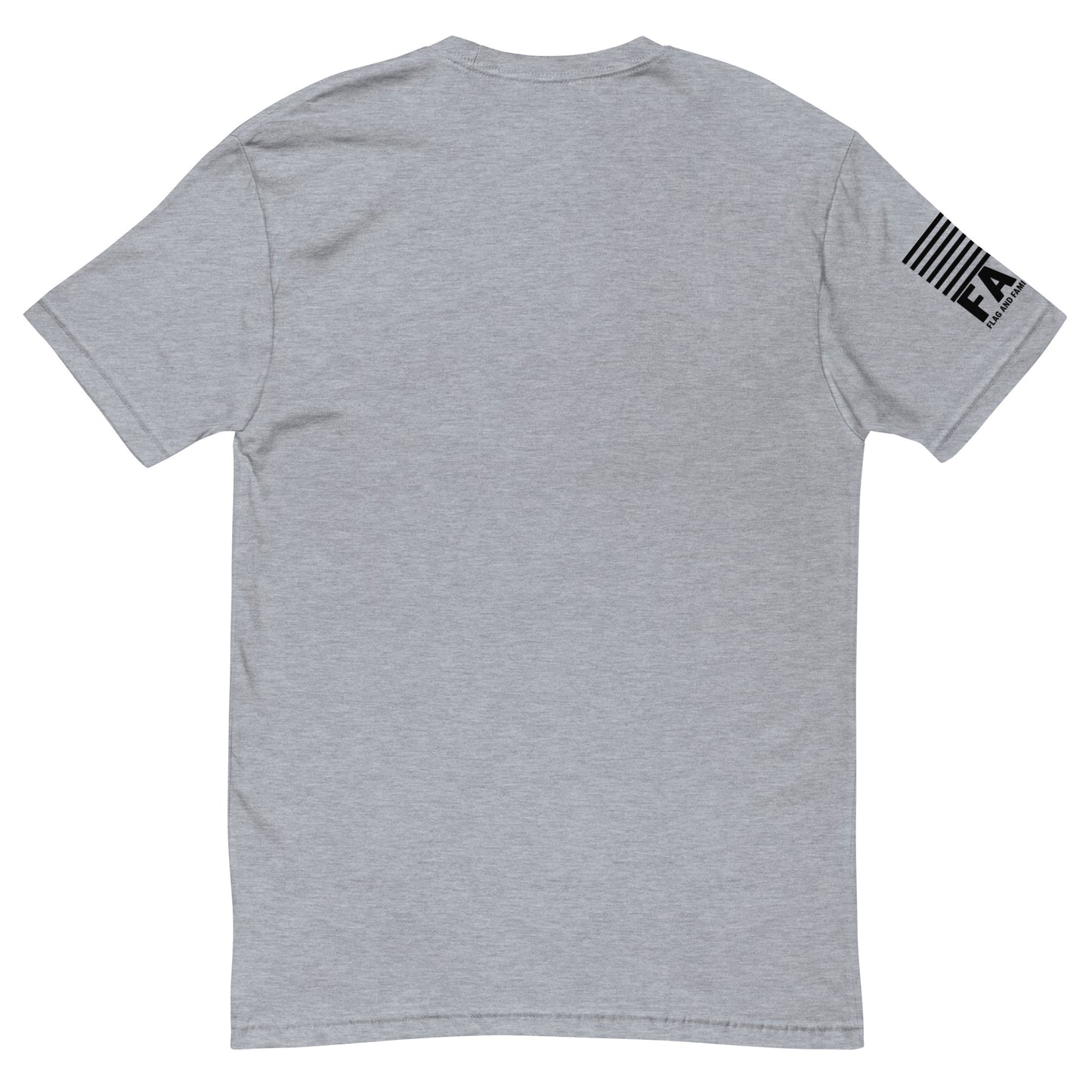 Back of heather grey FAFO Mr Fix-It tee — crossed tools dad gift shirt father's day FAFO apparel