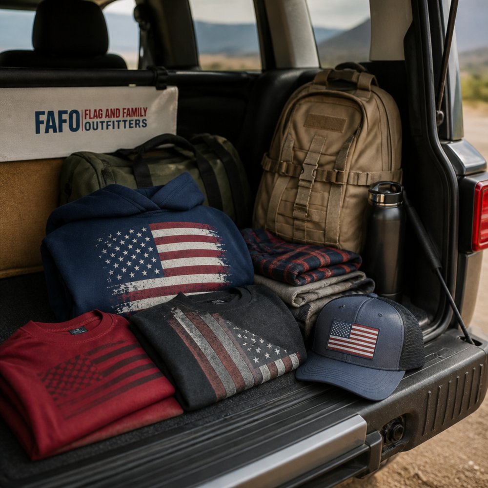 Rugged Patriotic Clothing for Road Trips: Pack Right