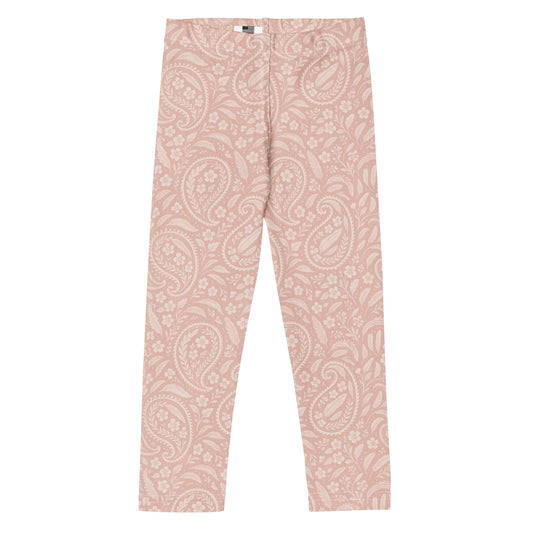 FAFO Kids Leggings in heritage rose paisley — kids patriotic apparel FAFO apparel flag and family outfitters