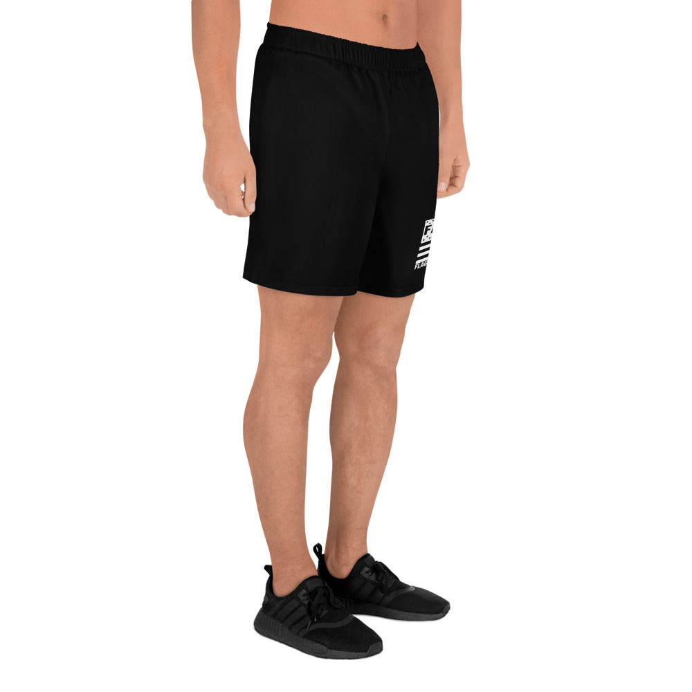 FAFO Flag Athletic Shorts in black — patriotic athletic apparel mens athletic shorts flag and family outfitters