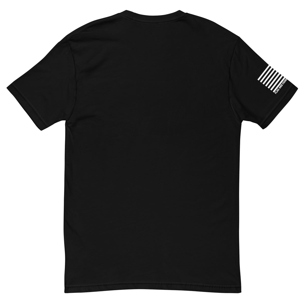 FAFO Classic T-Shirt with distressed FAFO front logo and Flag And Family Outfitters sleeve graphic.