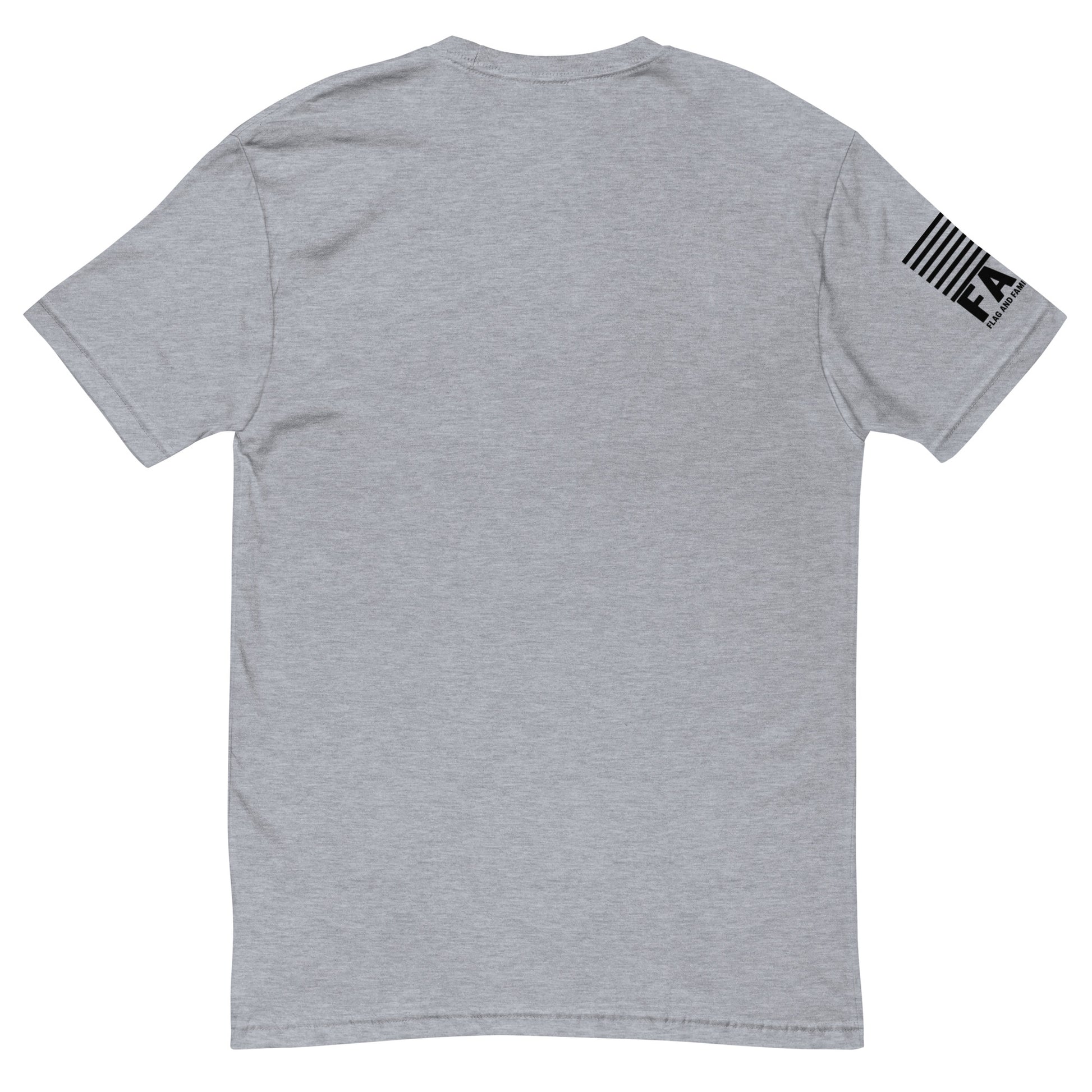 Back of heather grey FAFO Mr Fix-It tee — crossed tools dad gift shirt father's day FAFO apparel