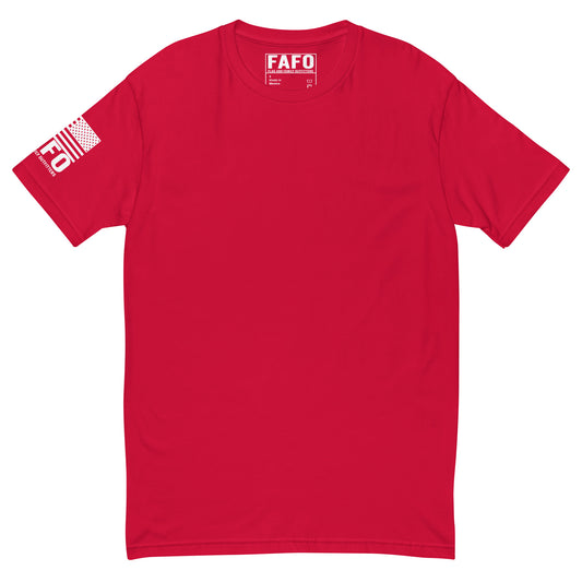 Clean everyday FAFO t shirt in red — FAFO t shirts patriotic shirts for men flag and family outfitters