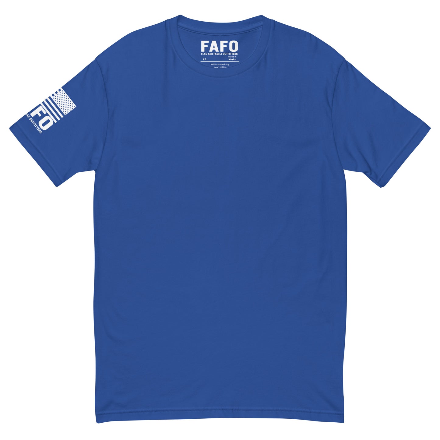 Clean everyday FAFO t shirt in royal blue — FAFO t shirts patriotic shirts for men flag and family outfitters