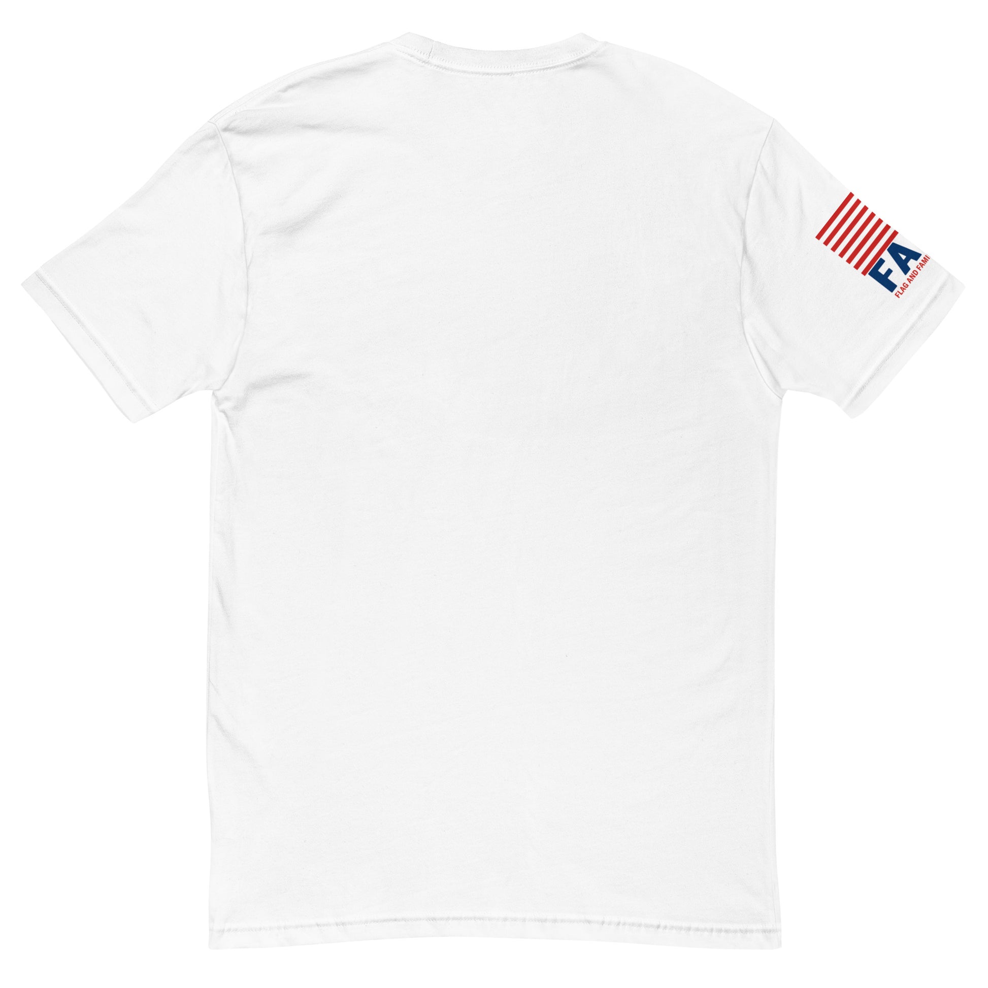 Back view of Hey You Started It tee in white — fafo apparel patriotic outfitters flag and family outfitters
