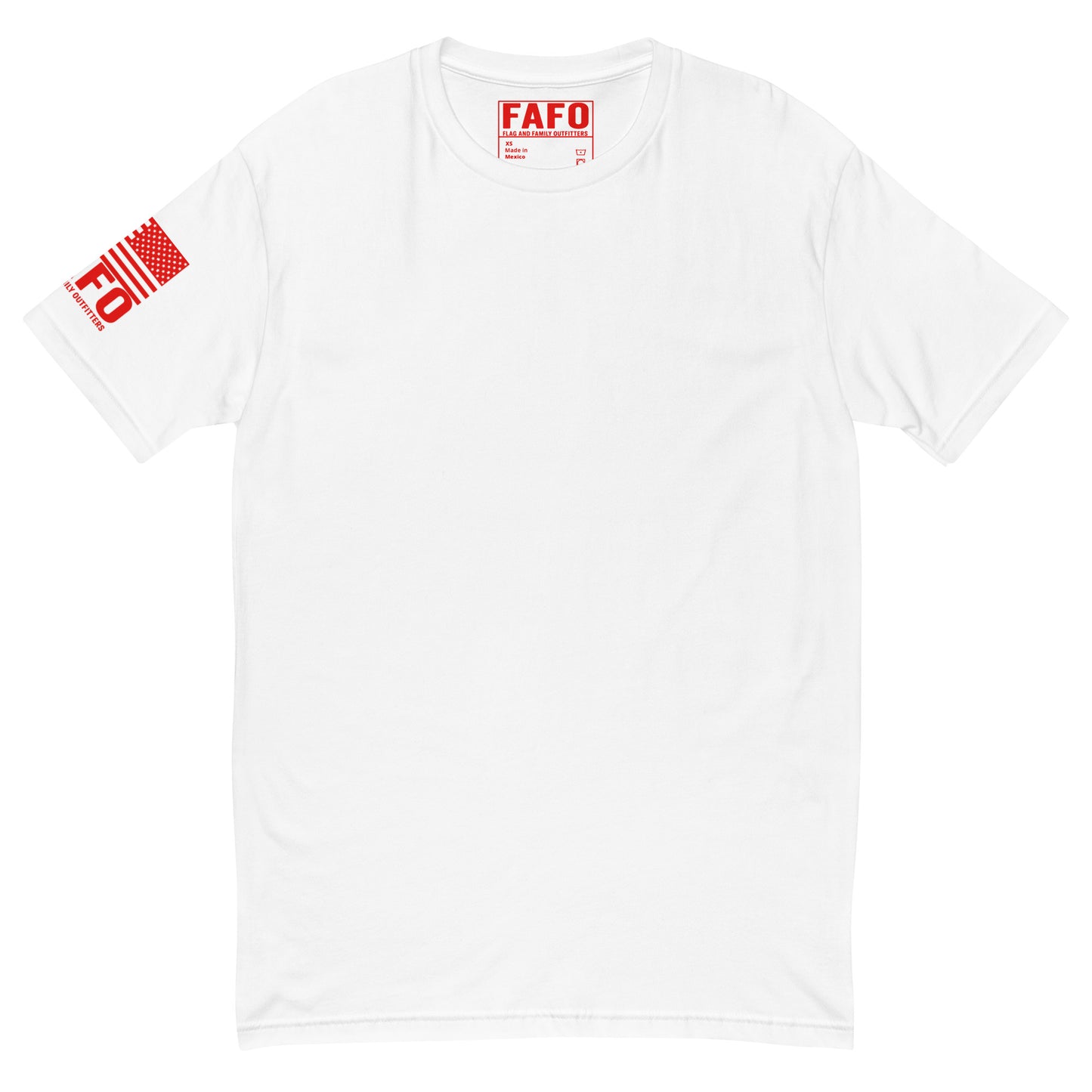Clean everyday FAFO t shirt in white — FAFO t shirts patriotic shirts for men flag and family outfitters