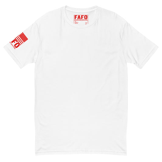 Clean everyday FAFO t shirt in white — FAFO t shirts patriotic shirts for men flag and family outfitters
