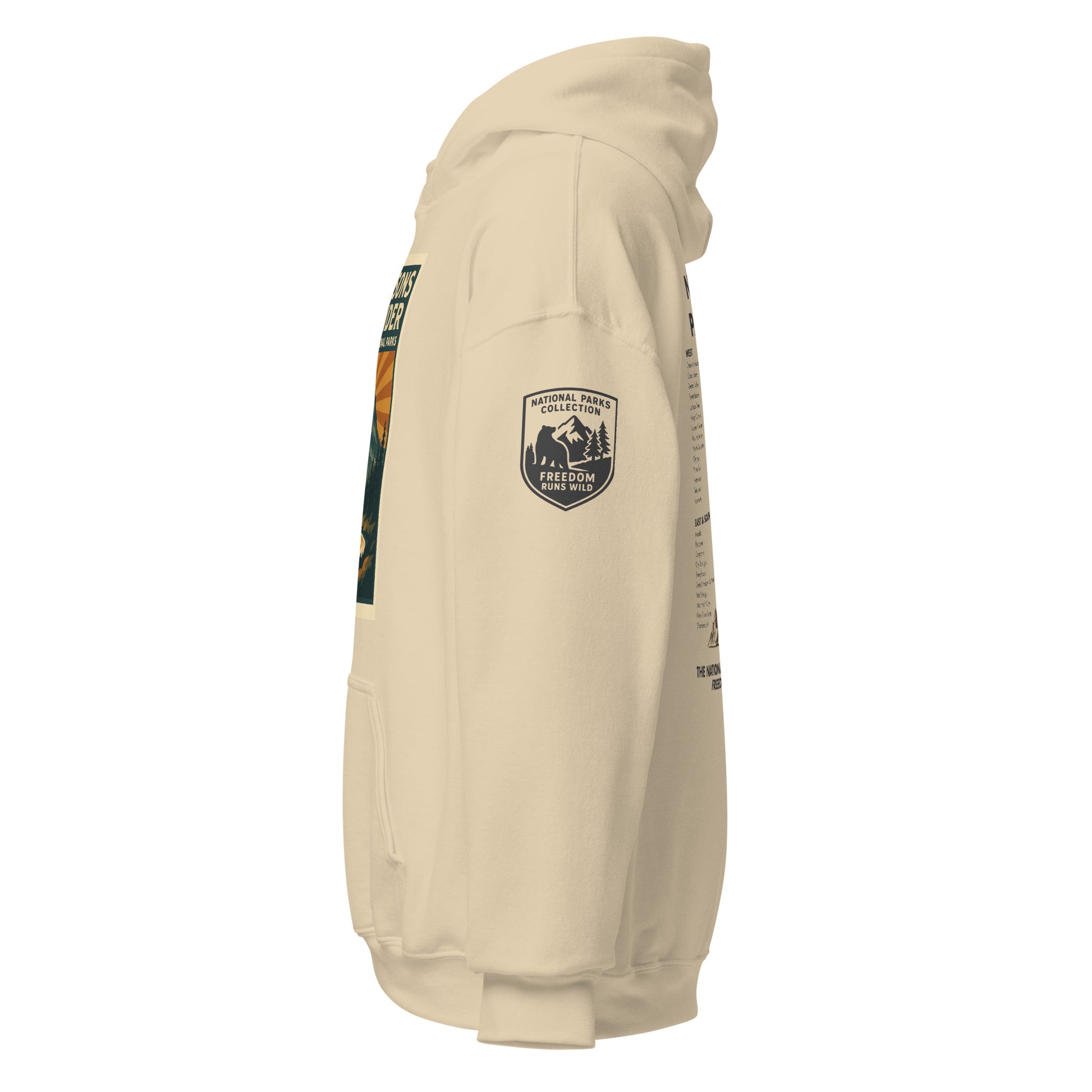 Freedom Runs Wild National Parks Collection badge and FAFO logo sleeve — FAFO apparel patriotic outfitters