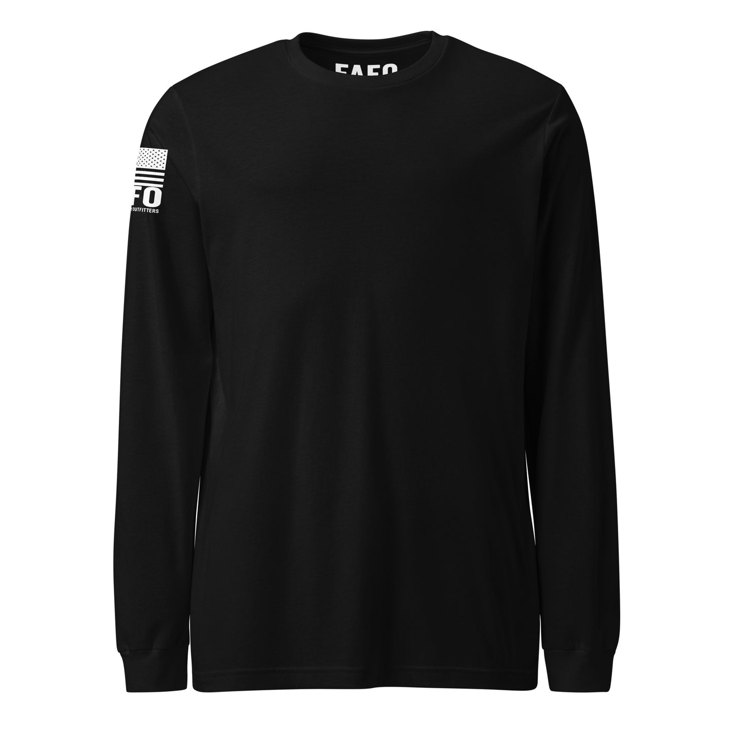 Clean everyday FAFO long sleeve in black — FAFO shirts patriotic shirts for men flag and family outfitters
