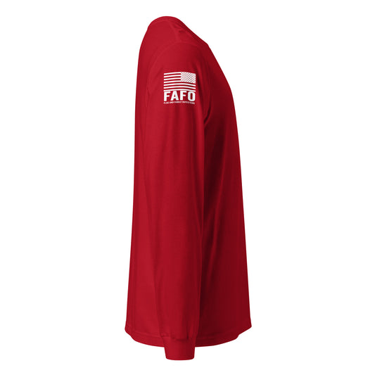 FAFO logo American flag sleeve branding — FAFO merchandise patriotic outfitters
