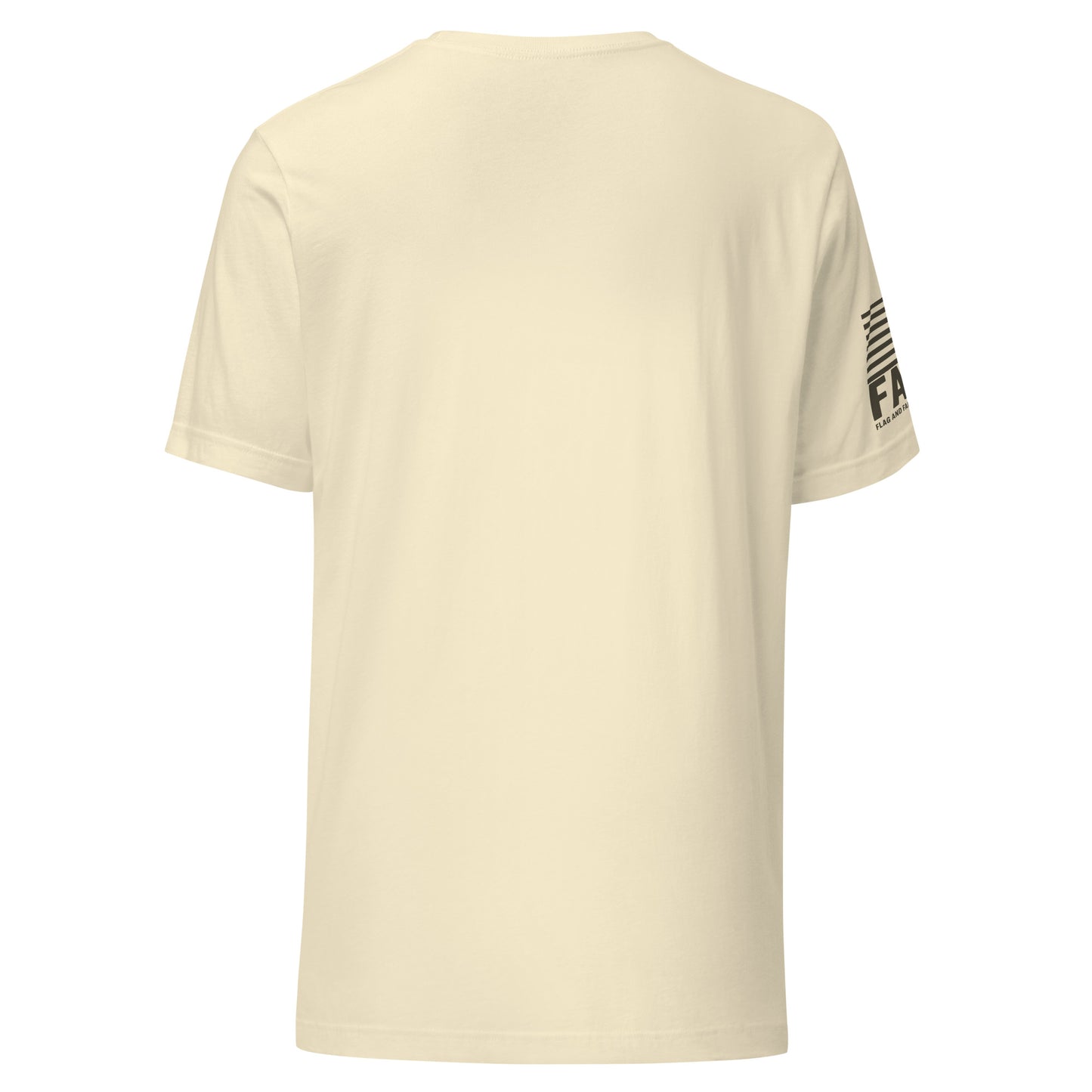 Back of natural FAFO patriotic shirt — military family tribute FAFO t shirts patriotic clothing for men