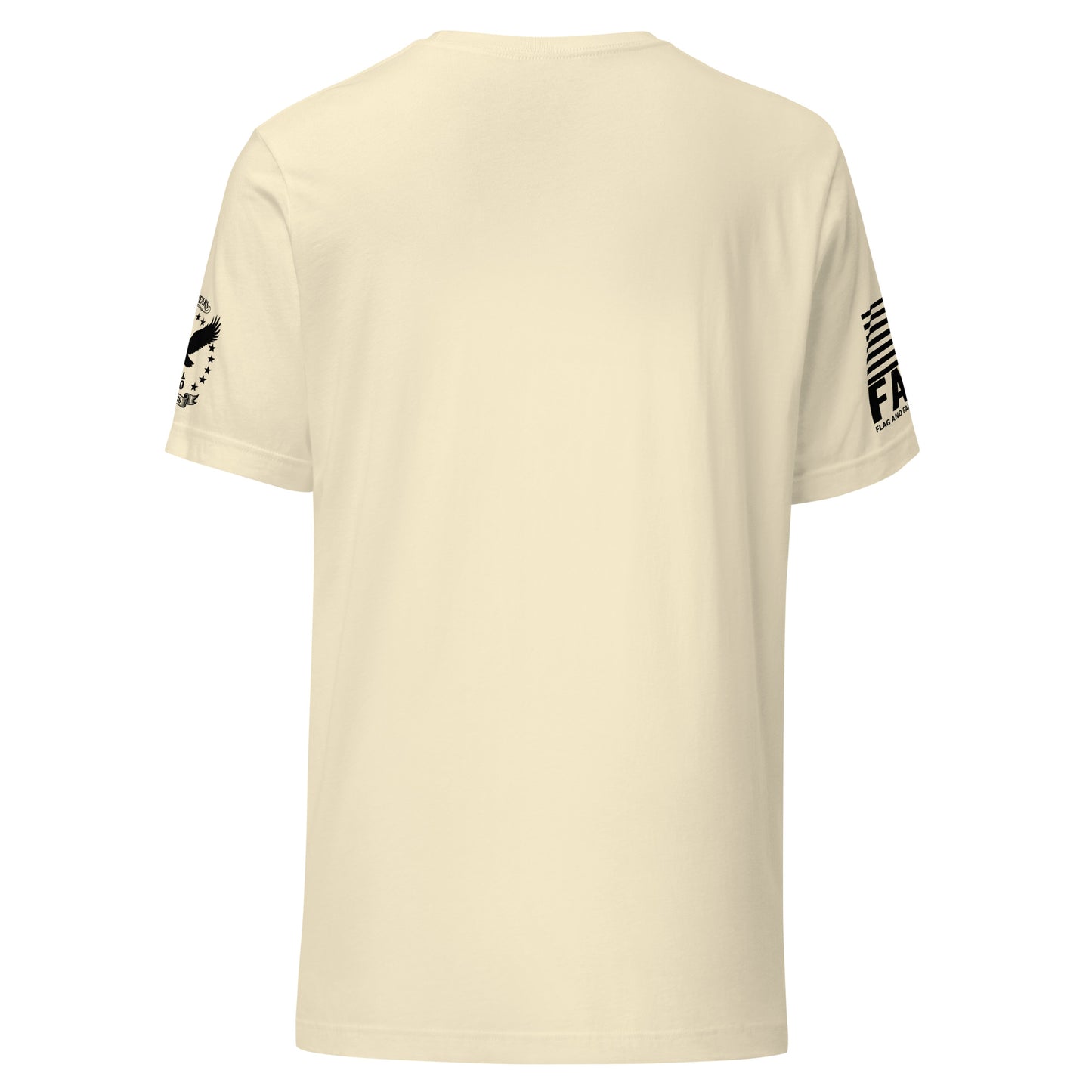 Still FAFO 250th anniversary basic tee in natural — patriotic sleeve badge tee fafo t shirts flag and family outfitters