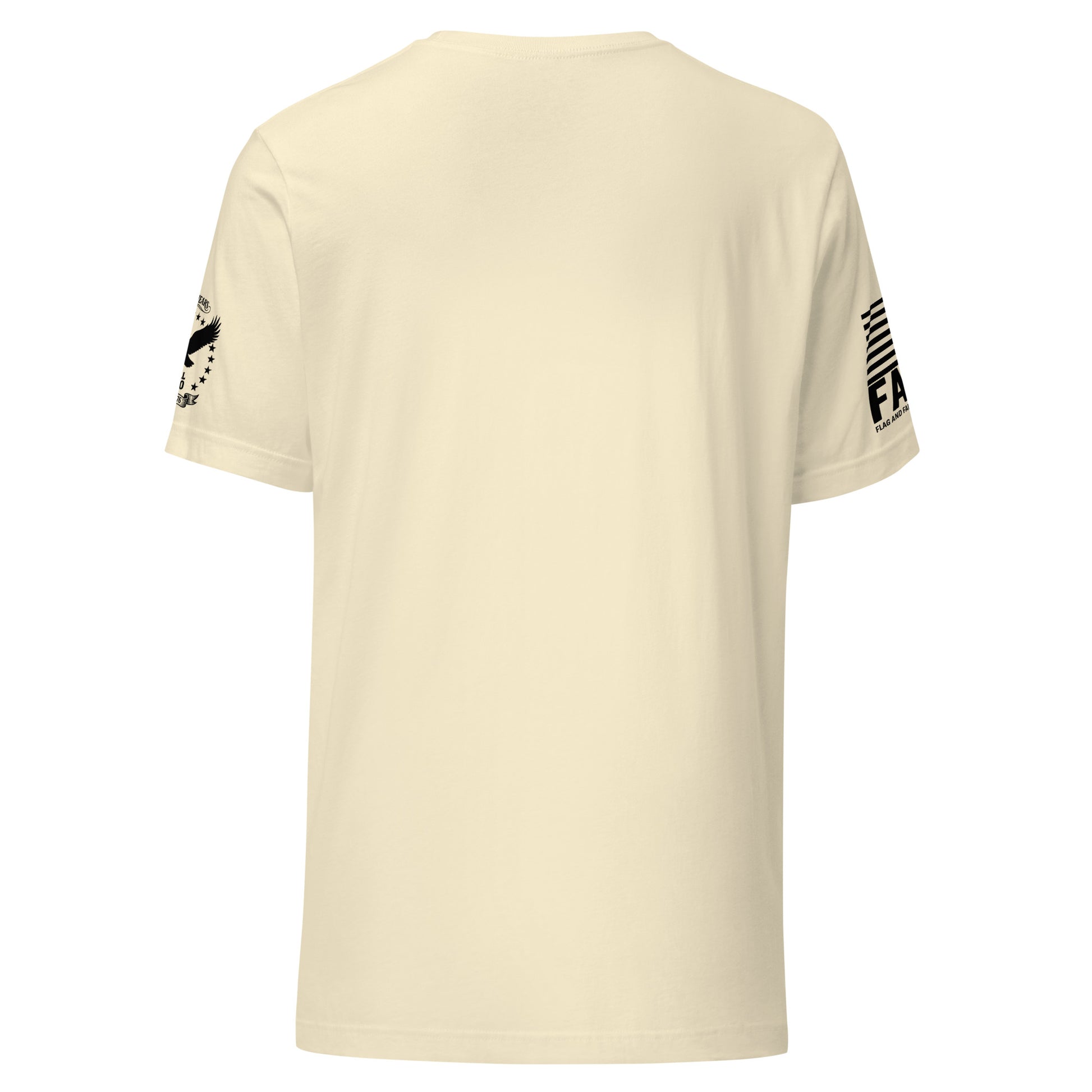 Still FAFO 250th anniversary basic tee in natural — patriotic sleeve badge tee fafo t shirts flag and family outfitters