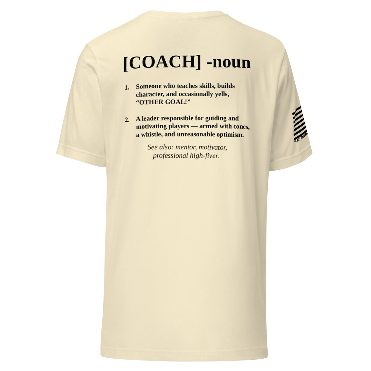 Coach Defined T-Shirt — distressed COACH chest graphic funny coach shirt FAFO t shirts flag and family outfitters