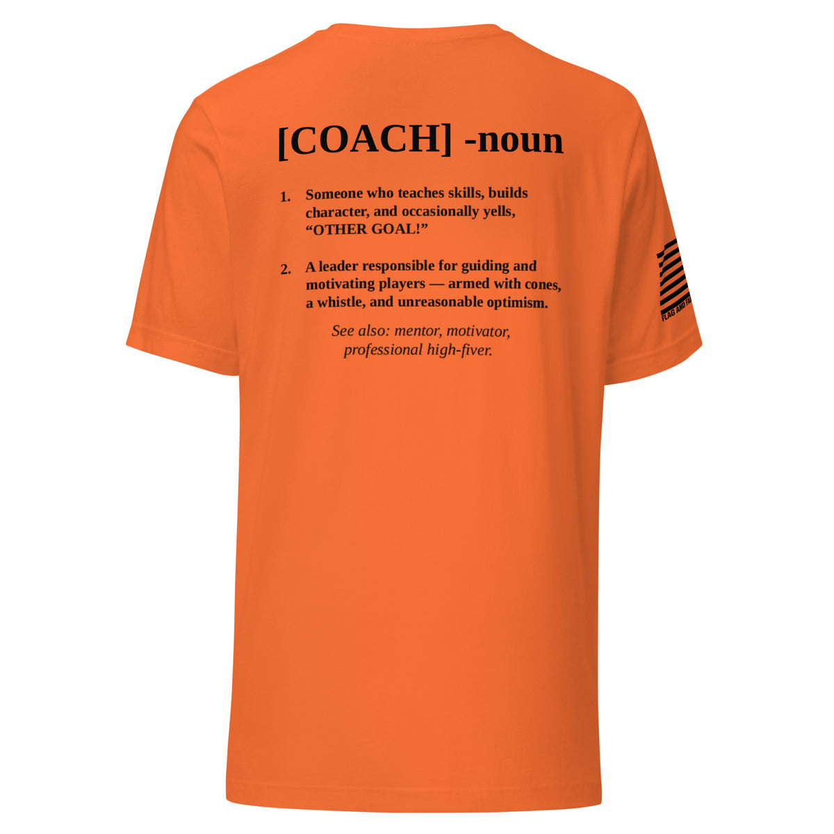 Coach Defined T-Shirt — distressed COACH chest graphic funny coach shirt FAFO t shirts flag and family outfitters