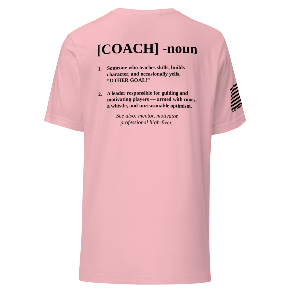 Coach Defined T-Shirt — distressed COACH chest graphic funny coach shirt FAFO t shirts flag and family outfitters