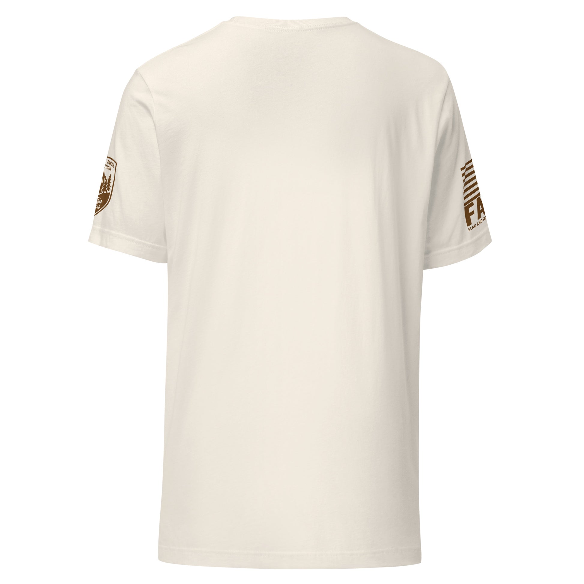 Back of vintage white FAFO outdoor shirt — hiking shirt men fafo apparel patriotic t shirts